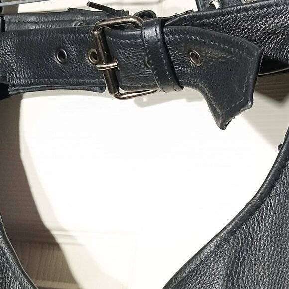 Women’s Milwaukee Leather Diamond Label Rider Chaps Pants Sz S Purple Wings - Picture 11 of 16